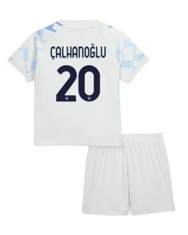 Billige Fotballdrakt Inter Milan Hakan Calhanoglu #20 Replika Bortedraktsett Barn 2025-26 Kortermet (med bukser)